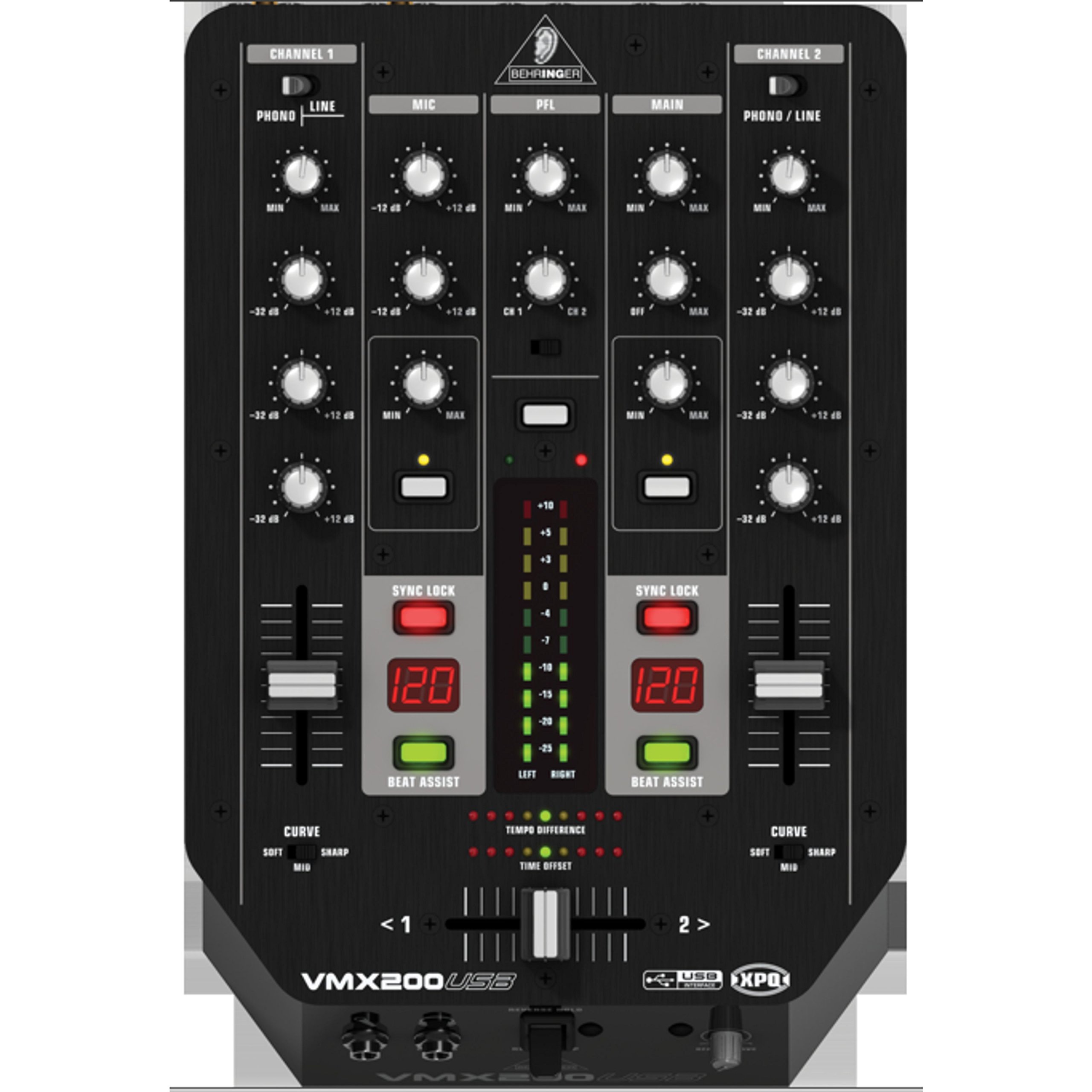BEHRINGER VMX 200 DJミキサー Behringer VMX200 - Two Channel DJ Mixer VMX200 B&H Photo Video